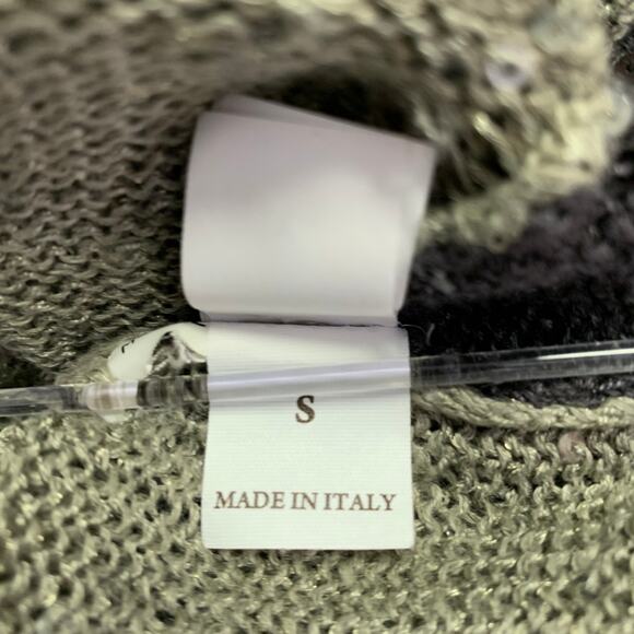 BRUNELLO CUCINELLI Size S Green Sage Linen Blend Knit Sleeveless Casual Top - Picture 10 of 10